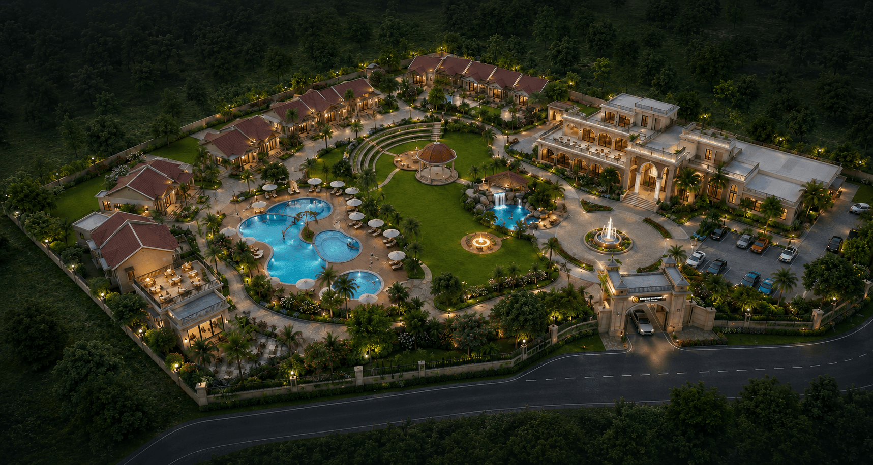 Resort hero background